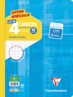 Lot de 4 cahiers 24 x 32 cm - CLAIREFONTAINE dans le catalogue Monoprix Margaret