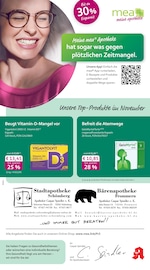 mea - meine apotheke Apotheken Prospekt der aktuellen Woche mit 4 Seiten, gültig von 01.10.2026 bis 31.10.2026, in Wehingen und Umgebung Aktueller mea - meine apotheke Apotheken Prospekt in Wehingen und Umgebung, "Unsere Oktober-Angebote" mit 4 Seiten, 01.10.2026 - 31.10.2026