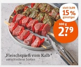 Fleischspieß vom Kalb im tegut Prospekt Fleischspieß vom Kalb von im aktuellen tegut Prospekt für 2,79 €