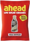 Low Sugar Gummies Cola Bottles im Angebot bei REWE in Ober-Ramstadt Low Sugar Gummies Cola Bottles Angebote von ahead bei REWE Ober-Ramstadt für 1,49 €