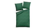 Aktuelles Bettwäsche-Set, waldgrün, 135 x 200 cm Angebot bei HARDECK in Wuppertal ab 29,99 €