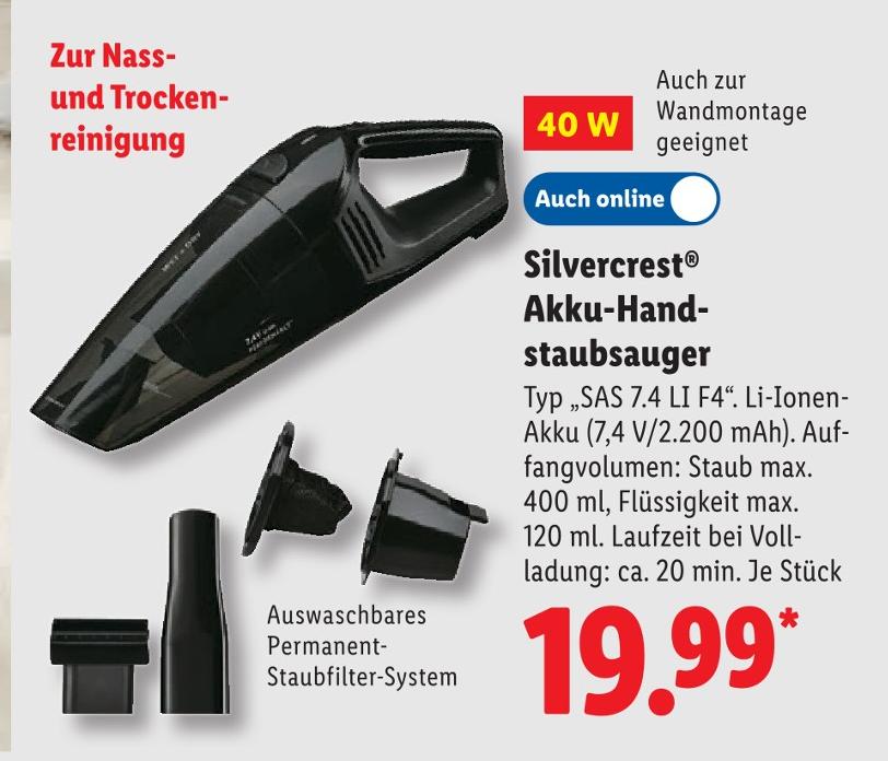 Akku-Handstaubsauger