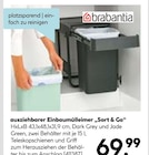 ausziehbarer Einbaumülleimer Sort & Go Angebote von Brabantia bei Hellweg Königswinter für 69,99 €