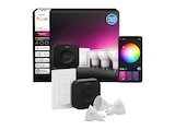 Starterset im MediaMarkt Saturn Prospekt Hue Bridge Pro + 3 GU10 smarte LED Spots Dimmer Switch, White and Color Ambiance, Starterset RGBW von PHILIPS im aktuellen MediaMarkt Saturn Prospekt für 174,99 €