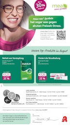 mea - meine apotheke Prospekt für Berlin mit 4 Seiten mea - meine apotheke Prospekt für Berlin: "Unsere August-Angebote", 4 Seiten, 01.08.2025 - 31.08.2025