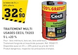 Promo Traitement multi usages cecil tx203 5 L +20 % à 32,90 € dans le catalogue Tout Faire à Murat