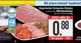 Bayerischer Schweine-Rücken oder -Minutensteaks  im aktuellen EDEKA Prospekt für 0,88 €