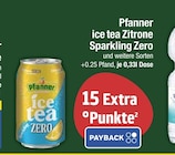 ice tea Zitrone Sparkling Zero Angebote von Pfanner bei E center Dachau