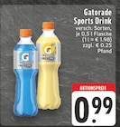 Aktuelles Sports Drink Angebot bei EDEKA in Paderborn ab 0,99 €