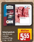 Gulasch gemischt Angebote von Wilhelm Brandenburg bei REWE Aalen für 5,55 €