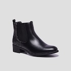La Halle Harfleur - Promo Bottines chelsea à paillettes noir femme Promo Bottines chelsea à paillettes noir femme à 29,99 € dans le catalogue La Halle à Harfleur