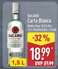 Carta Blanca von Bacardí für 18,99 € bei ALDI Nord im Angebot Carta Blanca von Bacardí im aktuellen ALDI Nord Prospekt