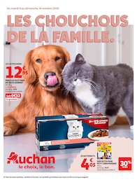 Catalogue Auchan Hypermarché à Boussac, avec 12 pages Prospectus Auchan Hypermarché à Boussac, "LES CHOUCHOUS DE LA FAMILLE.", 12 pages, 06/10/2026 - 18/10/2026