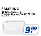 Qi-Schnellladegerät Wireless Charger Pad EP-P2400B im Angebot bei expert in Singen Qi-Schnellladegerät Wireless Charger Pad EP-P2400B Angebote von Samsung bei expert Singen für 9,99 €