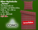 Biber-Bettwäsche "Tartan" Angebote von COMO bei Möbel Mahler Siebenlehn Leipzig für 25,00 €