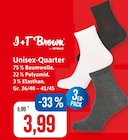 Unisex-Quarter Socken Angebote von I + T Brown by Stolz bei Kaufhaus Stolz Bremerhaven für 3,99 €