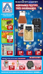 Prospectus Aldi, "ARRIVAGES FESTIFS TRÈS GOURMANDS",  pages, 13/11/2024 - 18/11/2024