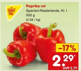 Paprika rot Angebote von Markttag bei Netto Marken-Discount Wismar für 2,29 €