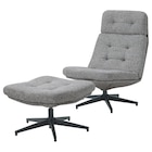 Aktuelles Sessel und Hocker Lejde grau/schwarz Lejde grau/schwarz Angebot bei IKEA in Bonn ab 449,00 €