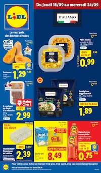 Catalogue Lidl de la semaine "Le vrai prix des bonnes choses" avec 1 pages, valide du 18/09/2025 au 24/09/2025 pour Jouy-Aux-Arches et alentours Prospectus Lidl de la semaine "Le vrai prix des bonnes choses" avec 1 pages, valide du 18/09/2025 au 24/09/2025 pour Jouy-Aux-Arches et alentours