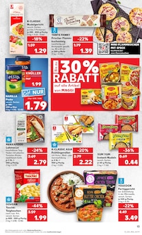 Fertiggerichte im Kaufland Prospekt "Aktuelle Angebote" mit 60 Seiten (Duisburg)