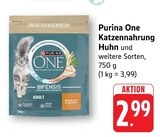One Katzennahrung Huhn Angebote von Purina bei EDEKA Schwäbisch Hall für 2,99 €