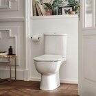 Pack WC à poser sans bride, sortie horizontale, abattant extra-plat, blanc, Jacob Delafon Louis en promo chez Castorama Saint-Maur-des-Fossés à 149,00 €