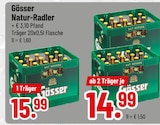 Natur-Radler von Gösser im aktuellen Trinkgut Prospekt für 14,99 €