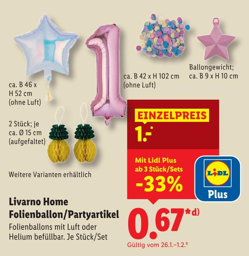 Folienballon/Partyartikel