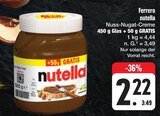 nutella Angebote von Ferrero bei E center Ansbach für 2,22 €