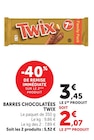 Barres Chocolatées - Twix en promo chez Hyper U Saintes à 2,07 €