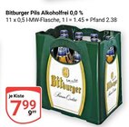 Aktuelle Bitburger Angebote bei GLOBUS in Gotha Aktuelles Pils Alkoholfrei 0,0 % Angebot bei GLOBUS in Gotha ab 7,99 €