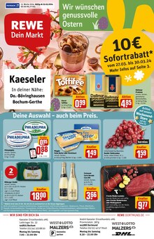 Aktueller REWE Prospekt "Dein Markt" Seite 1 von 33 Seiten für Dortmund