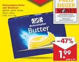 Aktuelles Butter oder Streichzart Angebot bei Netto Marken-Discount in Mannheim ab 1,99 €