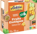 Bâtonnets Sorbet Fruits Exotiques x6 - Adélie dans le catalogue Intermarché Super