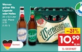 Pils Legende oder Helles von Wernesgrüner im aktuellen Netto Marken-Discount Prospekt