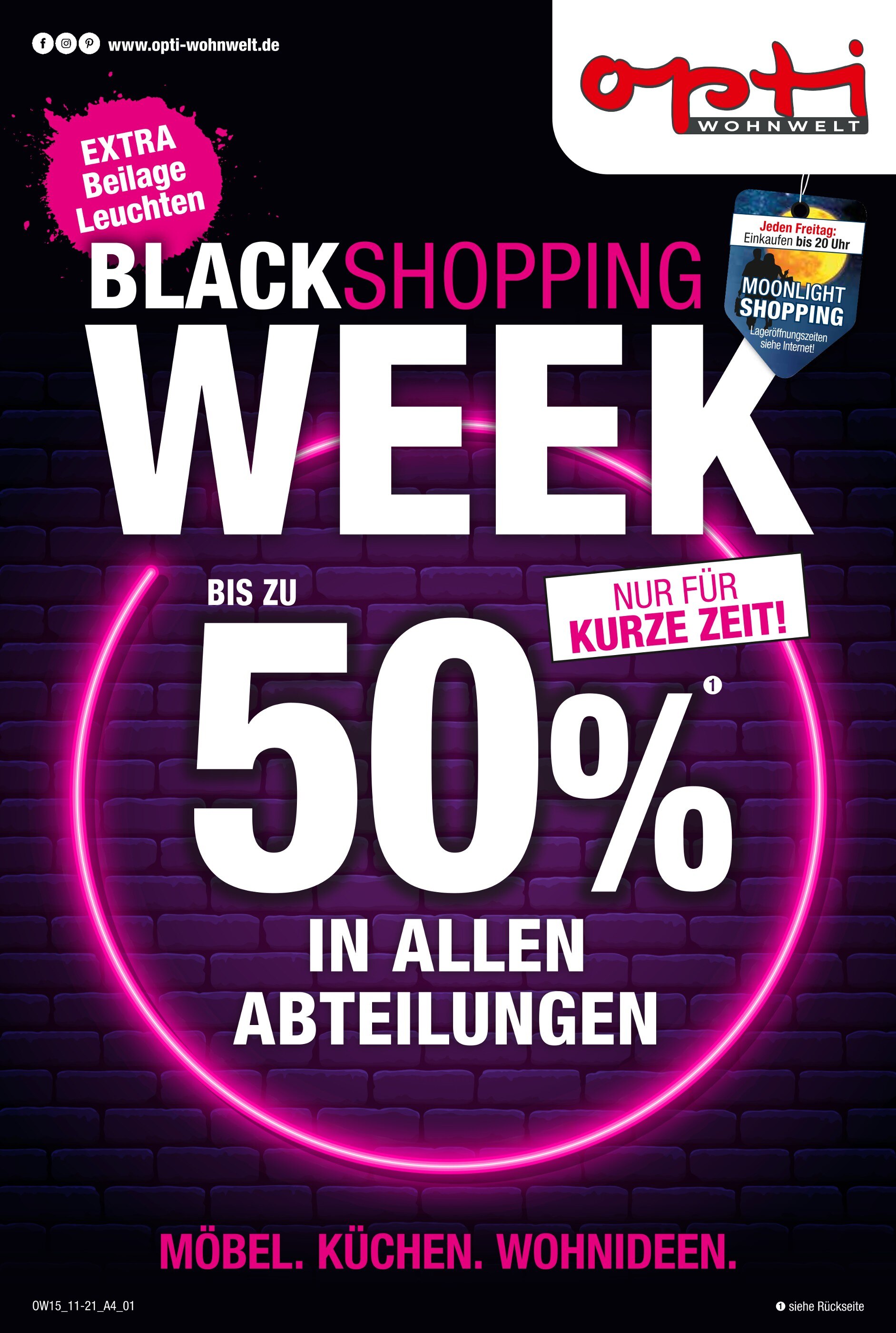 Opti-Wohnwelt Prospekt für Florstadt mit 20 Seiten Opti-Wohnwelt Prospekt für Florstadt: "BLACK SHOPPING WEEK", 20 Seiten, 19.11.2021 - 04.12.2021
