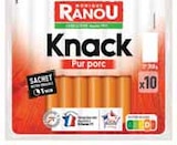 Knack 100 % pur porc - MONIQUE RANOU - Intermarché à Dijon Knack 100 % pur porc - MONIQUE RANOU en promo chez Intermarché Dijon à 1,12 €