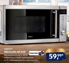 Mikrowelle mit Grill bei ALDI SÜD in Monheim Mikrowelle mit Grill im Angebot bei ALDI SÜD Monheim für 59,99 €