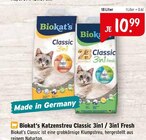 Katzenstreu Classic 3in1 / 3in1 Fresh Angebote von Biokat's bei Raiffeisenmarkt Koblenz für 10,99 €