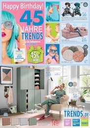 Trends Prospekt für Bottrop: "Happy Birthday! 45 Jahre Trends", 8 Seiten, 20.09.2025 - 26.09.2025