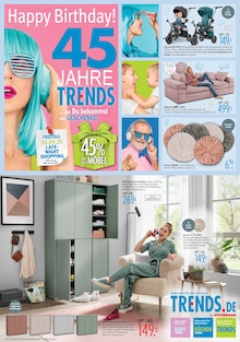 Aktueller Trends Prospekt "Happy Birthday! 45 Jahre Trends" Seite 1 von 8 Seiten