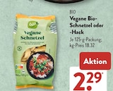 Vegane Bio-Schnetzel von Bio im aktuellen ALDI SÜD Prospekt für 2,29 €