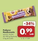 Hundesnacks Angebote von Pedigree bei combi Emden für 0,99 €