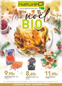 Prospectus NaturéO à Herblay, "Mon noël BIO", 24 pages de promos valables du 27/11/2024 au 05/01/2025