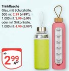 Trinkflasche Glas mit Schutzhülle Angebote bei GLOBUS Rodgau für 2,99 €