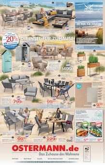 Gartensitzmöbel im aktuellen Ostermann Prospekt (Essen) Gartensitzmöbel im Ostermann Prospekt "Ooh – die beste Art zu Sparen" mit 4 Seiten (Essen)