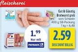 Aktuelle Bratwurst Angebote bei diska in Dresden Aktuelles Bratwurst grob vom Schwein Angebot bei diska in Dresden ab 2,59 €