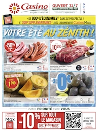 Catalogue Casino Supermarchés à Valence, avec 82 pages Prospectus Casino Supermarchés à Valence, "Votre été au zénith !", 82 pages, 27/06/2022 - 10/07/2022