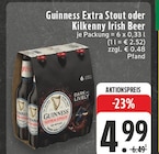 Guinness Extra Stout oder Kilkenny Irish Beer Angebote von Guinness bei EDEKA Verl für 4,99 €